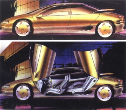 Chrysler Lamborghini Portofino, 1987 - Design Sketch